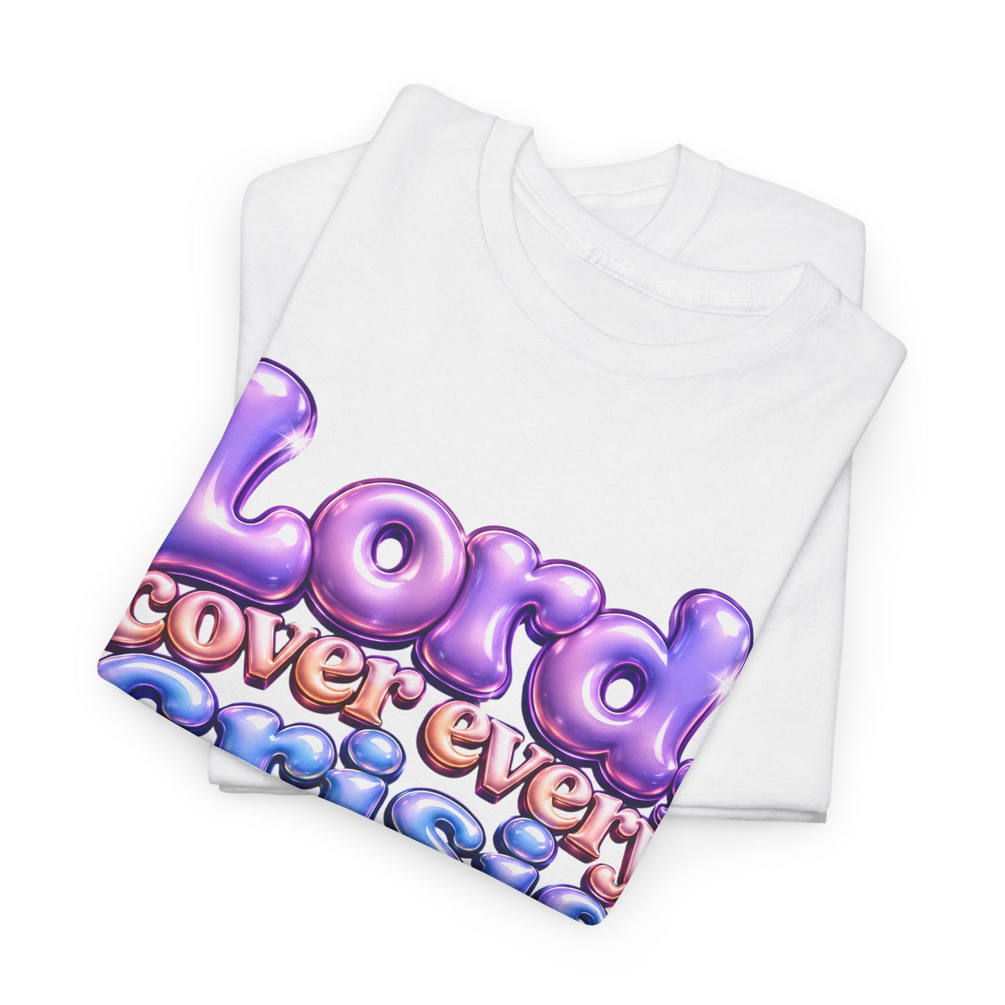 Sickle Cell T-Shirt — “Lord, Cover Every Crisis With Your Healing Grace”  Bubble Letter Tee