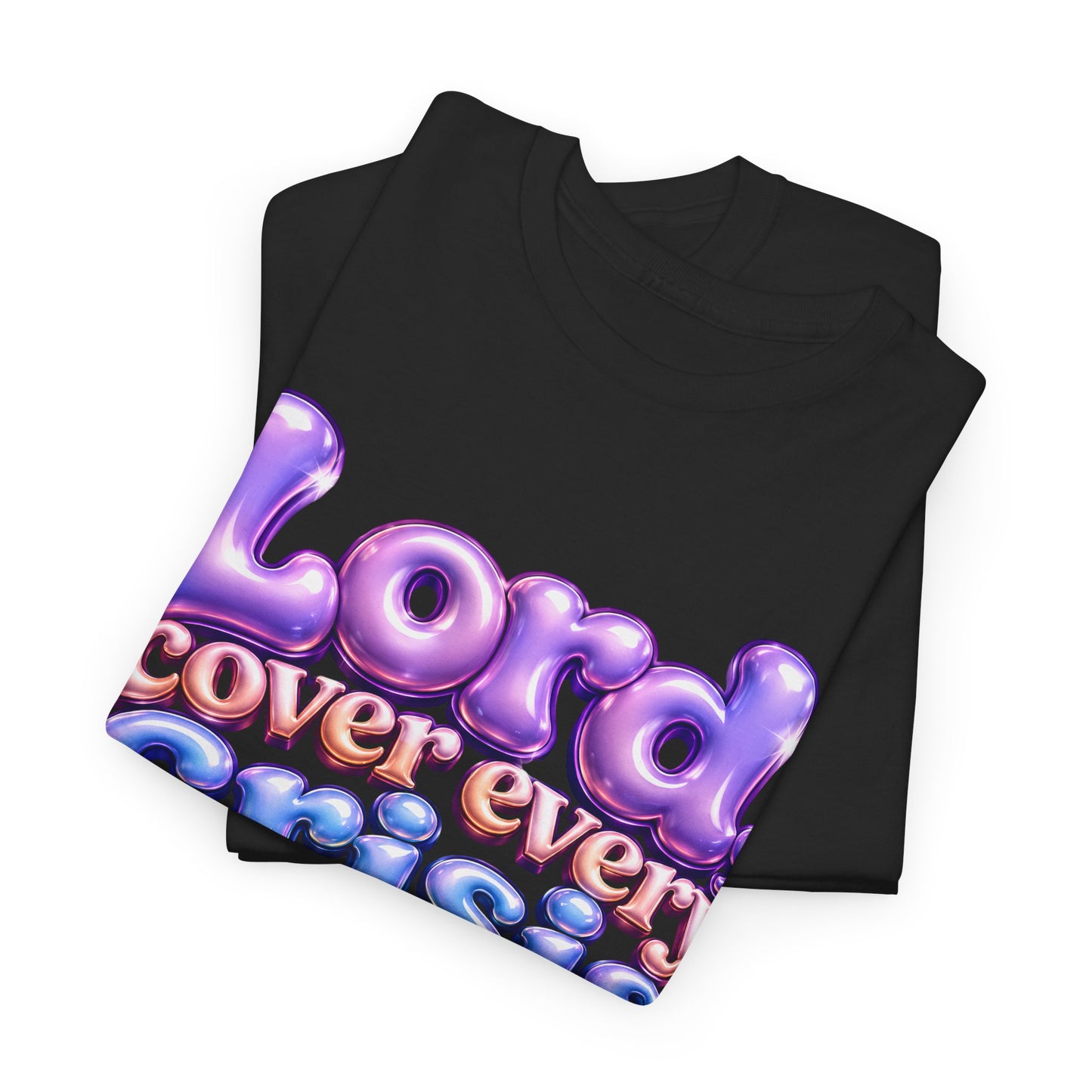 Sickle Cell T-Shirt — “Lord, Cover Every Crisis With Your Healing Grace”  Bubble Letter Tee